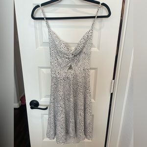 Shein dress, Size Small, black and white polka dot design, open back with a tie